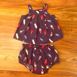 Red White and Blue Two Piece Outfit!